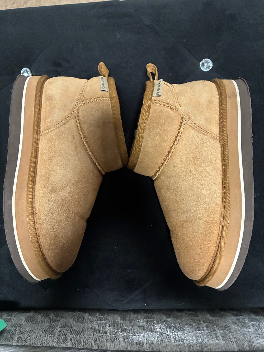 BearPaw Kids Chestnut Suede Shearling 4 - Picture 8 of 8